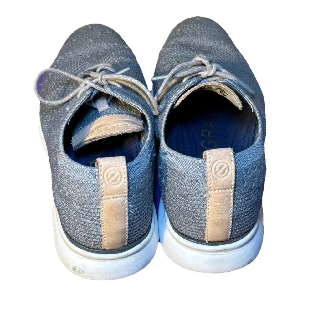 Cole Haan GrandPro Sneakers Mens 9 Gray Knit Oxford Casual Lightweight Comfort